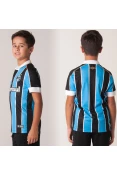 CAMISA UMBRO GRÊMIO OFICIAL 1 2019 SEM NÚMERO INFANTIL - Azul/preto CAMISA UMBRO GRÊMIO OFICIAL 1 2019 SEM NÚMERO INFANTIL - Azul/preto