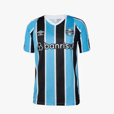 CAMISA UMBRO GREMIO OFICIAL 1 2024 TORCEDOR S/N MASCULINO - Azul/preto