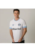 CAMISA UMBRO GRÊMIO OFICIAL 2 2018 SEM NÚMERO COM PATROCÍNIO - Branco/azul celeste CAMISA UMBRO GRÊMIO OFICIAL 2 2018 SEM NÚMERO COM PATROCÍNIO - Branco/azul celeste