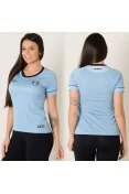 CAMISA UMBRO GRÊMIO OFICIAL CHARRUA 2018 SEM NÚMERO FEMININA - Azul celeste/preto
