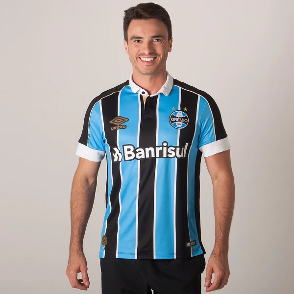 CAMISA UMBRO GRÊMIO OFICIAL I 2019 SEM NÚMERO - Azul/preto CAMISA UMBRO GRÊMIO OFICIAL I 2019 SEM NÚMERO - Azul/preto