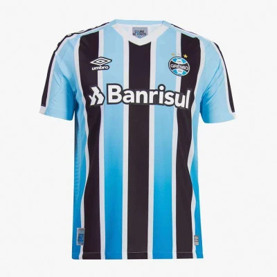 CAMISA UMBRO GRÊMIO OFICIAL I 2022 S/Nº MASCULINA - Azul/preto