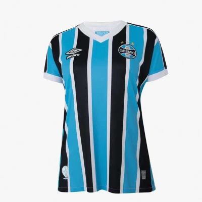 CAMISA UMBRO GREMIO OFICIAL I 2023/24 S/N° FEMININA - Azul/preto