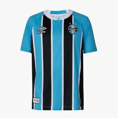 CAMISA UMBRO GREMIO TORCEDOR OFICIAL I 2025/26 S/N INFANTIL - Azul/preto
