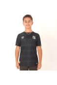 CAMISA UMBRO SANTOS OFICIAL 3 2019 SEM NÚMERO INFANTIL - Preto/prata CAMISA UMBRO SANTOS OFICIAL 3 2019 SEM NÚMERO INFANTIL - Preto/prata