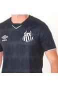 CAMISA UMBRO SANTOS OFICIAL 3 2019 SEM NÚMERO - Preto/prata CAMISA UMBRO SANTOS OFICIAL 3 2019 SEM NÚMERO - Preto/prata