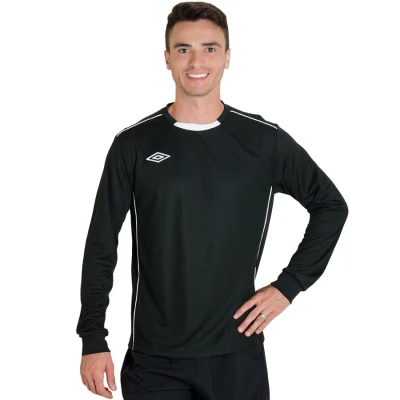 CAMISA UMBRO SAVIOR GOLEIRO MANGA LONGA - Preto/branco