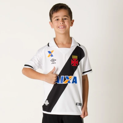 CAMISA UMBRO VASCO OFICIAL 1 2017 NÚMERO 10 INFANTIL - Branco/preto CAMISA UMBRO VASCO OFICIAL 1 2017 NÚMERO 10 INFANTIL - Branco/preto