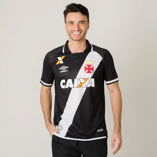 CAMISA UMBRO VASCO OFICIAL 1 2017 SEM NÚMERO - Preto/branco CAMISA UMBRO VASCO OFICIAL 1 2017 SEM NÚMERO - Preto/branco