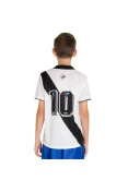 CAMISA UMBRO VASCO OFICIAL 2 2014 NÚMERO 10 INFANTIL - Branco/preto