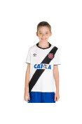 CAMISA UMBRO VASCO OFICIAL 2 2014 NÚMERO 10 INFANTIL - Branco/preto