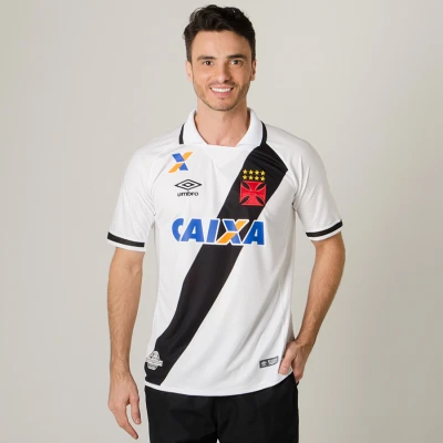 CAMISA UMBRO VASCO OFICIAL 2 2017 SEM NÚMERO - Branco/preto CAMISA UMBRO VASCO OFICIAL 2 2017 SEM NÚMERO - Branco/preto