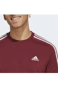 CAMISETA ADIDAS 3 LISTRAS 3S MASCULINA - Bordo CAMISETA ADIDAS 3 LISTRAS 3S MASCULINA - Bordo
