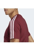 CAMISETA ADIDAS 3 LISTRAS 3S MASCULINA - Bordo CAMISETA ADIDAS 3 LISTRAS 3S MASCULINA - Bordo