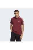 CAMISETA ADIDAS 3 LISTRAS 3S MASCULINA - Bordo CAMISETA ADIDAS 3 LISTRAS 3S MASCULINA - Bordo