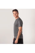CAMISETA ADIDAS 3 LISTRAS FREELIFT SPORT MASCULINA - Chumbo CAMISETA ADIDAS 3 LISTRAS FREELIFT SPORT MASCULINA - Chumbo
