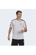 CAMISETA ADIDAS 3 LISTRAS MASCULINA - Branco CAMISETA ADIDAS 3 LISTRAS MASCULINA - Branco