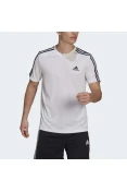 CAMISETA ADIDAS 3 LISTRAS MASCULINA - Branco CAMISETA ADIDAS 3 LISTRAS MASCULINA - Branco