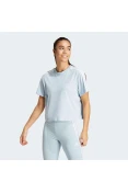 CAMISETA ADIDAS 3 STRIPES CROPPED FEMININA - Azul celeste CAMISETA ADIDAS 3 STRIPES CROPPED FEMININA - Azul celeste