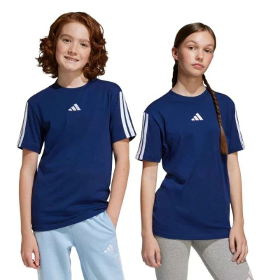 CAMISETA ADIDAS 3 STRIPES ESS TEE INFANTIL - Marinho/branco