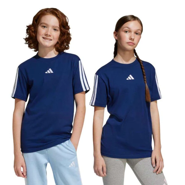 CAMISETA ADIDAS 3 STRIPES ESS TEE INFANTIL - Marinho/branco