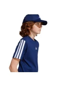 CAMISETA ADIDAS 3 STRIPES ESS TEE INFANTIL - Marinho/branco