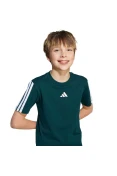 CAMISETA ADIDAS 3 STRIPES ESS TEE INFANTIL - Verde/branco