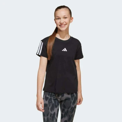 CAMISETA ADIDAS 3 STRIPES FEMININA - Preto CAMISETA ADIDAS 3 STRIPES FEMININA - Preto