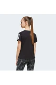 CAMISETA ADIDAS 3 STRIPES FEMININA - Preto CAMISETA ADIDAS 3 STRIPES FEMININA - Preto