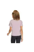 CAMISETA ADIDAS 3S CREW ESSENTIALS FEMININA - Lilas/branco