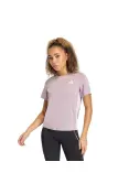 CAMISETA ADIDAS 3S CREW ESSENTIALS FEMININA - Lilas/branco