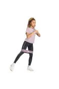 CAMISETA ADIDAS 3S CREW ESSENTIALS FEMININA - Lilas/branco