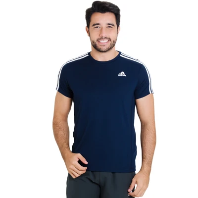 CAMISETA ADIDAS 3S ESS MASCULINA - Marinho/branco