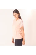 CAMISETA ADIDAS 3S MESH SLV FEMININA - Salmao CAMISETA ADIDAS 3S MESH SLV FEMININA - Salmao