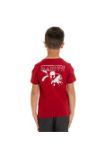 CAMISETA ADIDAS A SPIDER MAN INFANTIL - Vermelho/branco