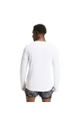 CAMISETA ADIDAS AD365 RUNNING ESS M/L MASCULINA - Branco CAMISETA ADIDAS AD365 RUNNING ESS M/L MASCULINA - Branco