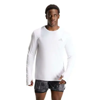 CAMISETA ADIDAS AD365 RUNNING ESS M/L MASCULINA - Branco