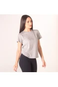 CAMISETA ADIDAS ADAPTABLE LENGTH FEMININA - Cinza CAMISETA ADIDAS ADAPTABLE LENGTH FEMININA - Cinza