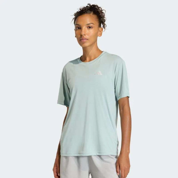CAMISETA ADIDAS ADI365 RUN ESSENTIALS FEMININO - Verde menta