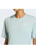 CAMISETA ADIDAS ADI365 RUN ESSENTIALS FEMININO - Verde menta