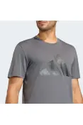 CAMISETA ADIDAS ADI365 RUNNING ESSENTIALS BRAND MASCULINA - Grafite