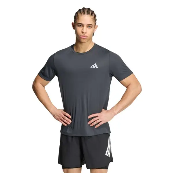 CAMISETA ADIDAS ADI365 RUNNING ESSENTIALS MASCULINA - Chumbo