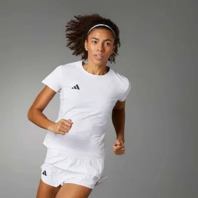 CAMISETA ADIDAS ADIZERO E TEE FEMININA - Branco