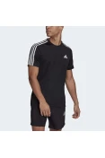 CAMISETA ADIDAS AEROREADY DESIGNED TO MOVE SPORT MASCULINA - Preto/branco CAMISETA ADIDAS AEROREADY DESIGNED TO MOVE SPORT MASCULINA - Preto/branco