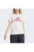 CAMISETA ADIDAS ANIMAL PRINT FEMININA - Bege/rosa CAMISETA ADIDAS ANIMAL PRINT FEMININA - Bege/rosa