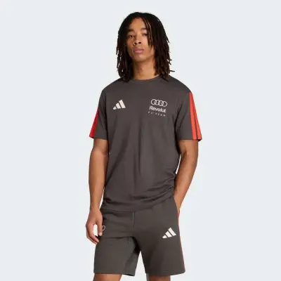 CAMISETA ADIDAS AUDI REVOLUT F1 TEAM DNA MASCULINA - Chumbo