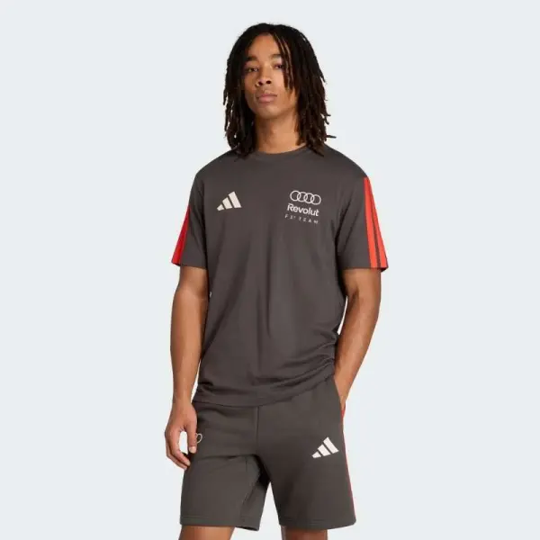 CAMISETA ADIDAS AUDI REVOLUT F1 TEAM DNA MASCULINA - Chumbo