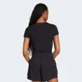 CAMISETA ADIDAS BABY LOOK ESS 3S SLIM FEMININA - Preto/branco CAMISETA ADIDAS BABY LOOK ESS 3S SLIM FEMININA - Preto/branco