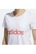 CAMISETA ADIDAS BASIC BADGE OF SPORT FEMININA - Branco/rosa CAMISETA ADIDAS BASIC BADGE OF SPORT FEMININA - Branco/rosa