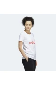 CAMISETA ADIDAS BASIC BADGE OF SPORT FEMININA - Branco/rosa CAMISETA ADIDAS BASIC BADGE OF SPORT FEMININA - Branco/rosa